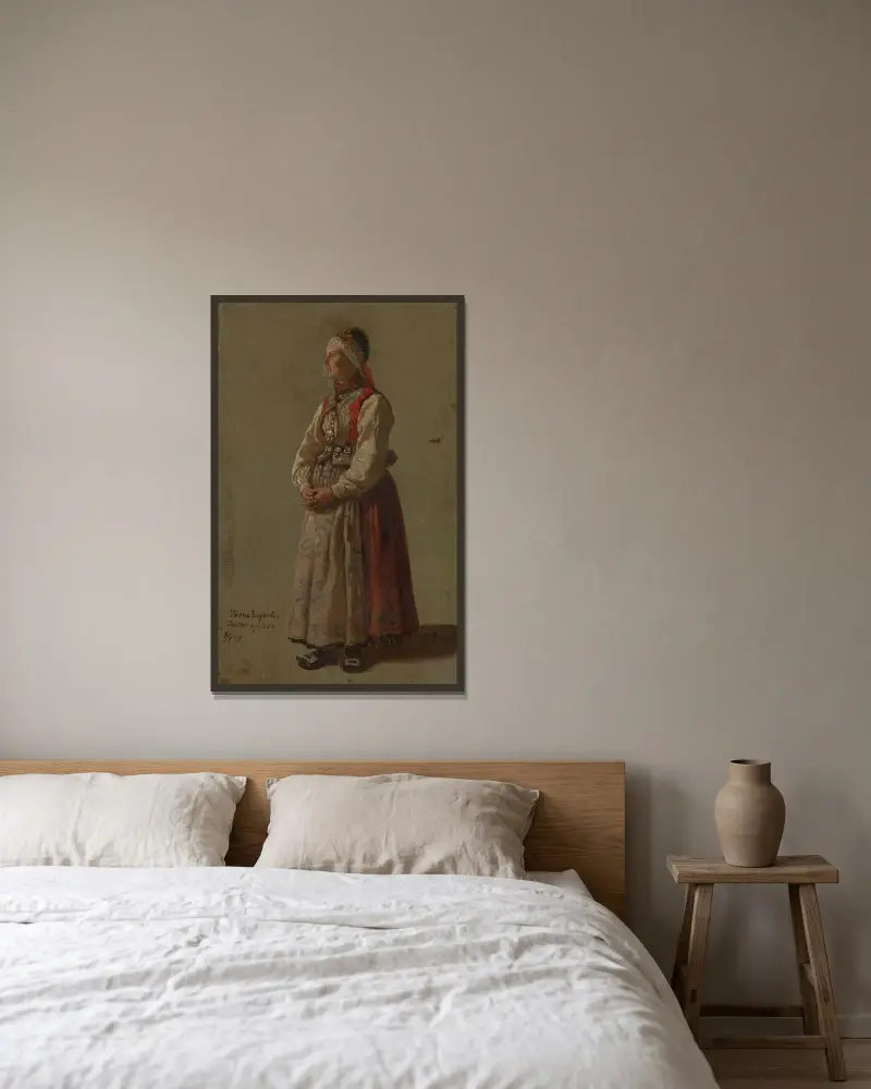 Thora Ingebretsdatter Gulsvig, Adolph Tidemand w ramie na ścianie