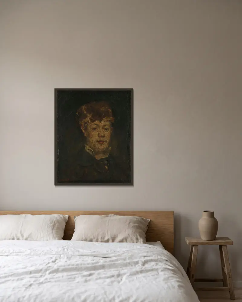 Charles Faure av Adolphe Monticelli inramad på en vägg