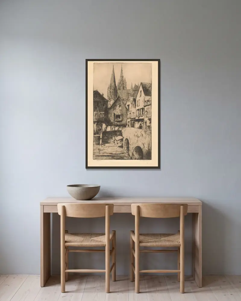Chartres, Willem Adrianus Grondhout v rámu na stěně