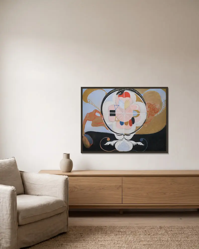 Evoluce, č. 13, skupina VI, Hilma af Klint v rámu na stěně