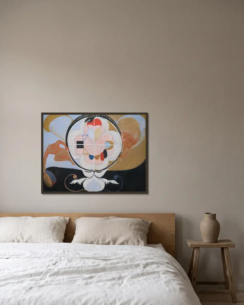 Evoluce, č. 13, skupina VI, Hilma af Klint v rámu na stěně