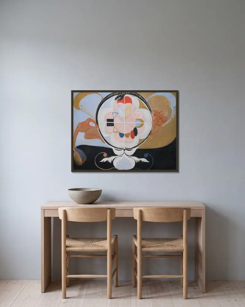 Evoluce, č. 13, skupina VI, Hilma af Klint v rámu na stěně