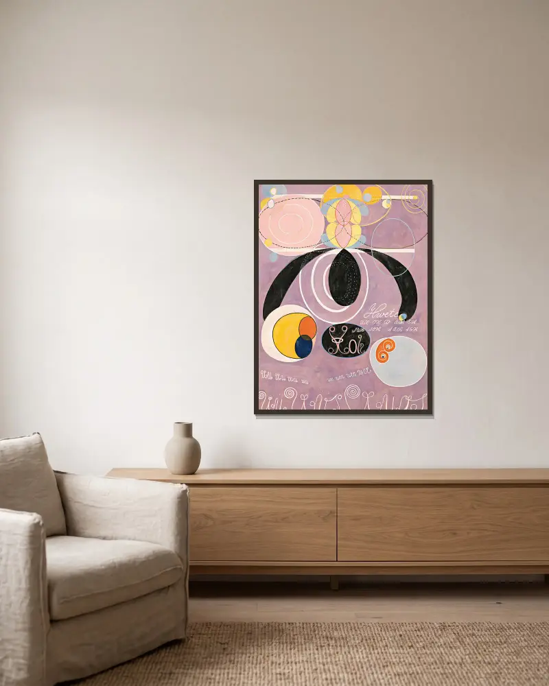 De tio största, nr 6, Hilma af Klint v rámu na stěně