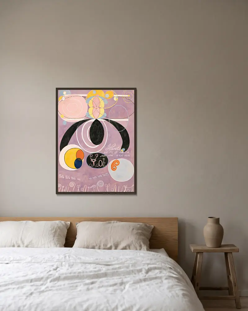 De tio största, nr 6, Hilma af Klint v rámu na stěně