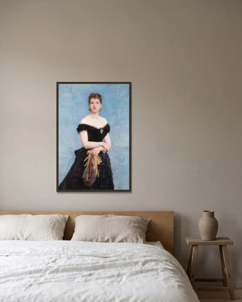 Madame Louis Singer von Paul-Jacques-Aimé Baudry gerahmt an einer Wand