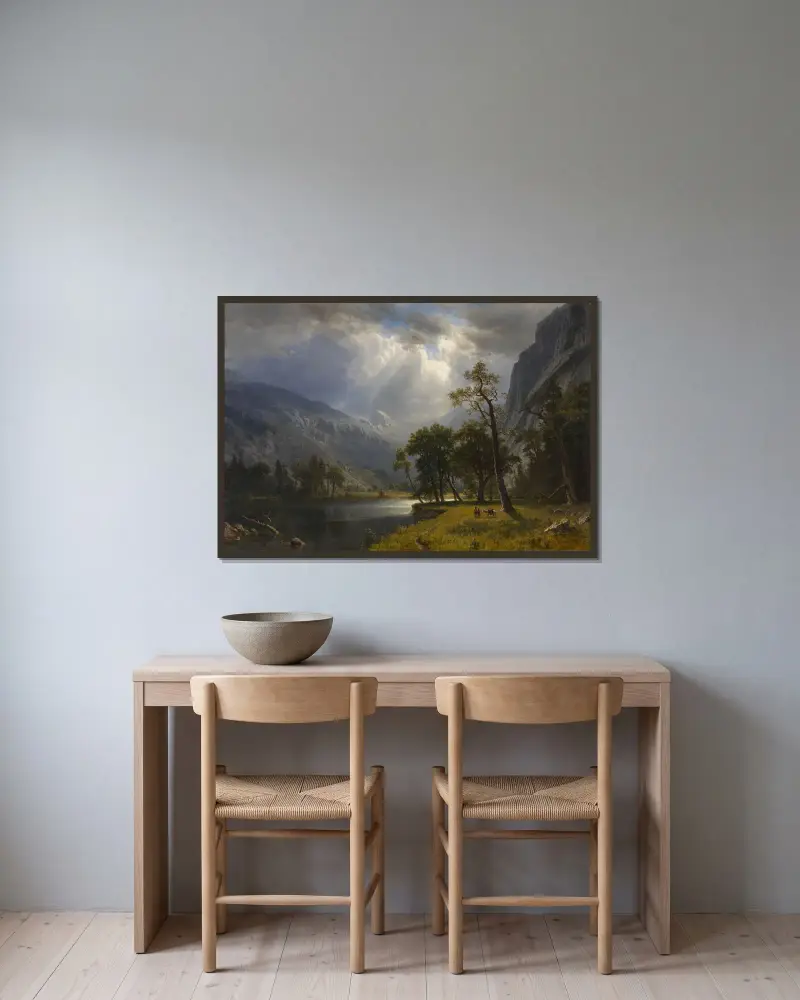Mount Starr King, Yosemite av Albert Bierstadt inramad på en vägg