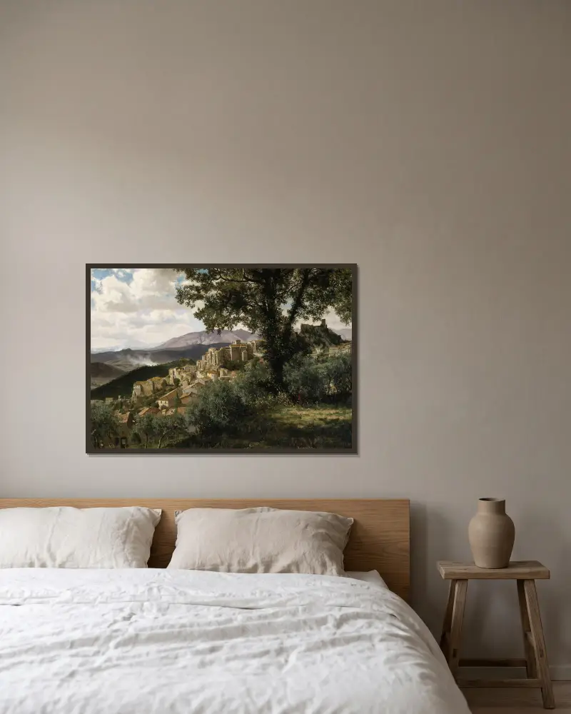Olevano, Albert Bierstadt v rámu na stěně