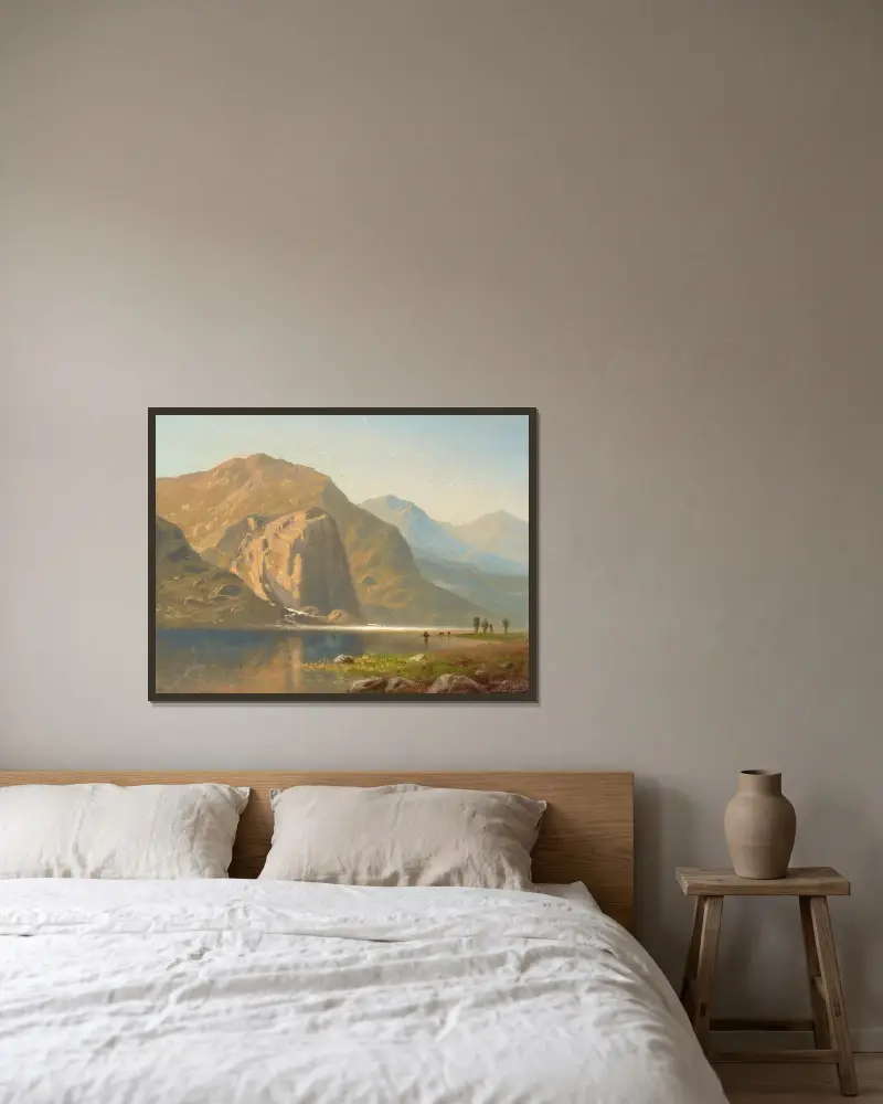 Yosemite av Albert Bierstadt inramad på en vägg