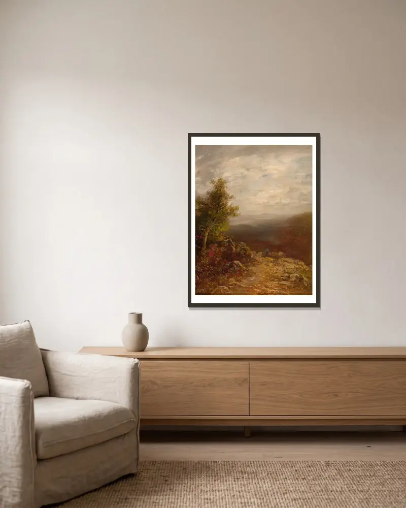 Nad oblaky, Ralph Albert Blakelock v rámu na stěně