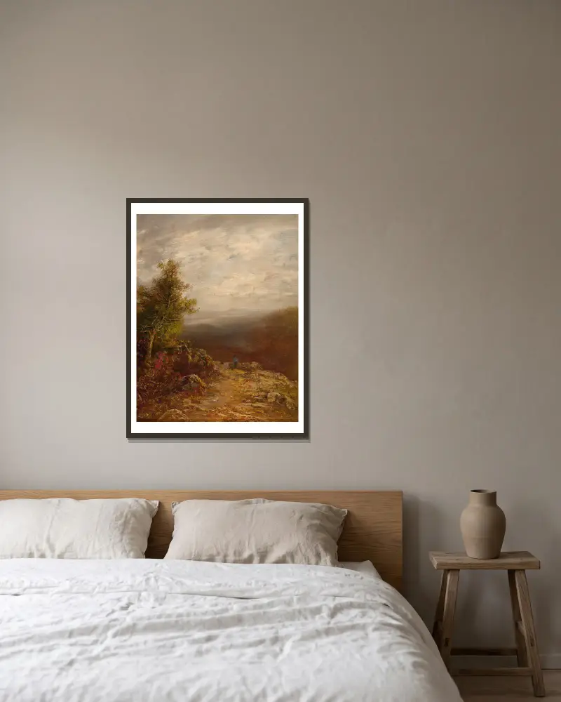 Nad oblaky, Ralph Albert Blakelock v rámu na stěně