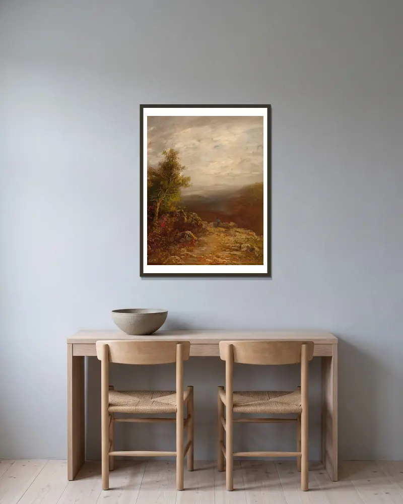 Nad oblaky, Ralph Albert Blakelock v rámu na stěně