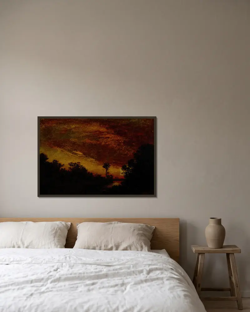 Došvit, Ralph Albert Blakelock v rámu na stěně