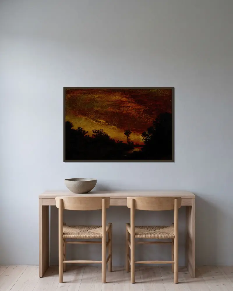 Došvit, Ralph Albert Blakelock v rámu na stěně