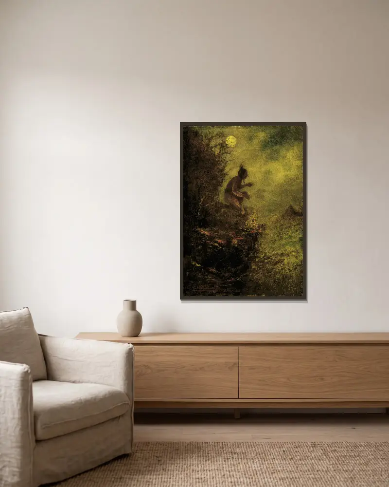 Signalbålet, Ralph Albert Blakelock v rámu na stěně