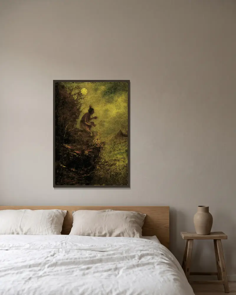 Signalbålet, Ralph Albert Blakelock v rámu na stěně