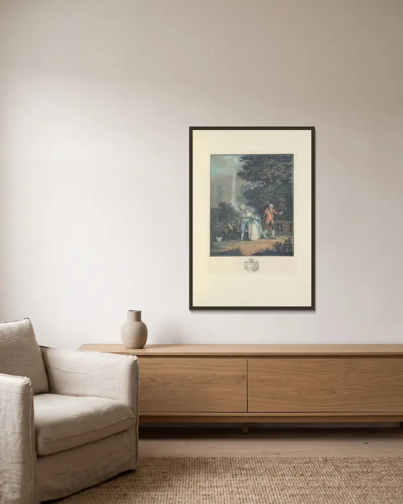 Colin Maillard (L. Lecœur) von Albert Christophle gerahmt an einer Wand