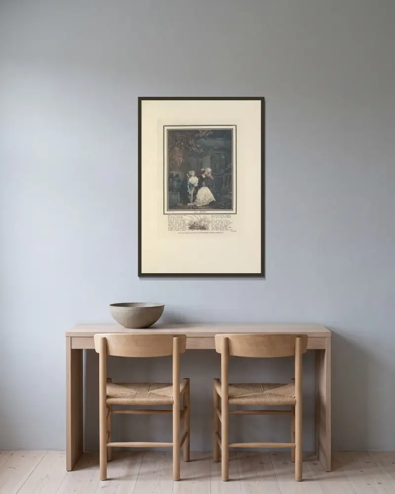 Die Hand von Albert Christophle gerahmt an einer Wand