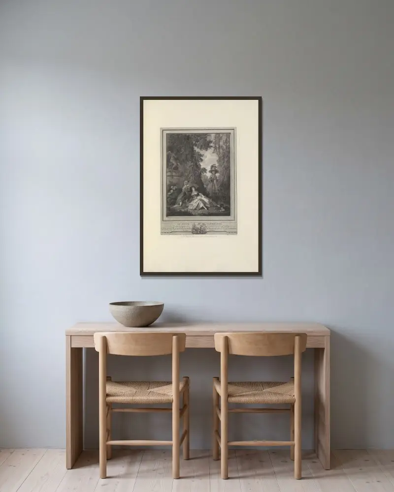 Le Retour Trop Précipité (J. A. Pierron) av Albert Christophle inramad på en vägg