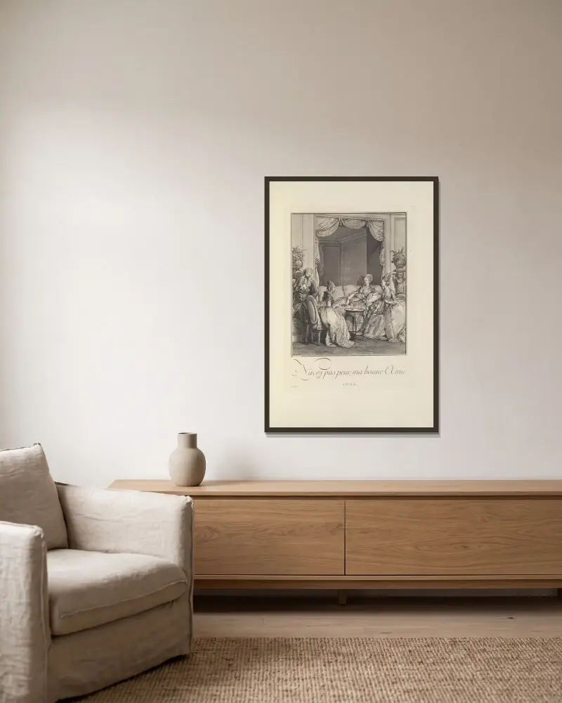 Fürchte dich nicht, meine gute Freundin von Albert Christophle gerahmt an einer Wand