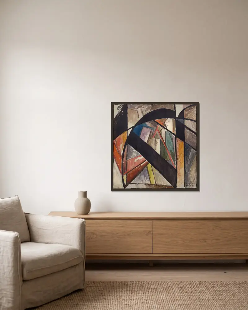 Brooklyn Bridge, Albert Gleizes v rámu na stěně