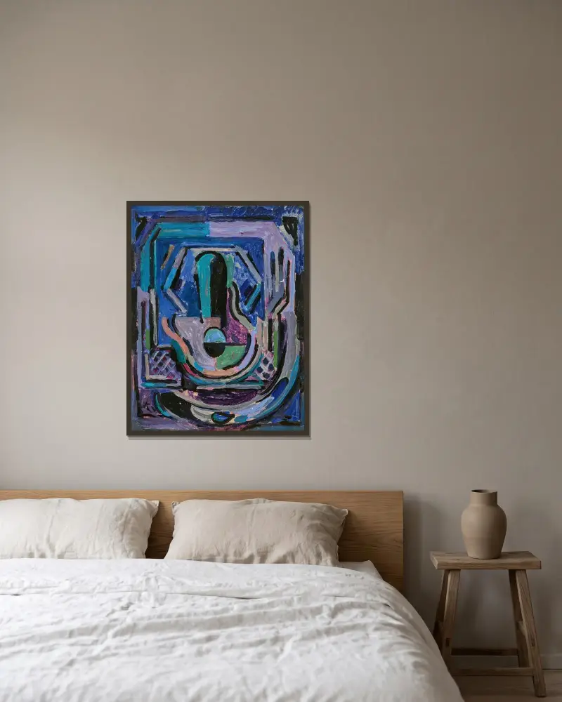 Composition av Albert Gleizes inramad på en vägg