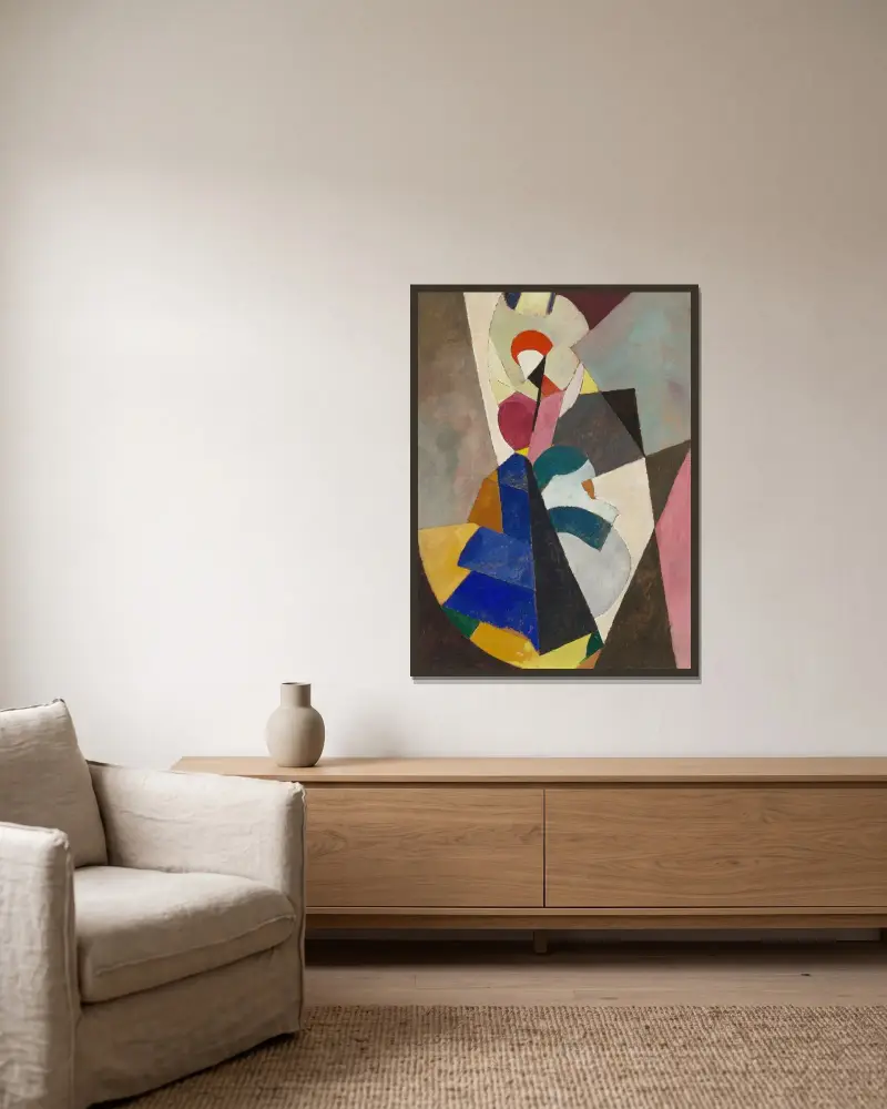 Danseuse av Albert Gleizes inramad på en vägg