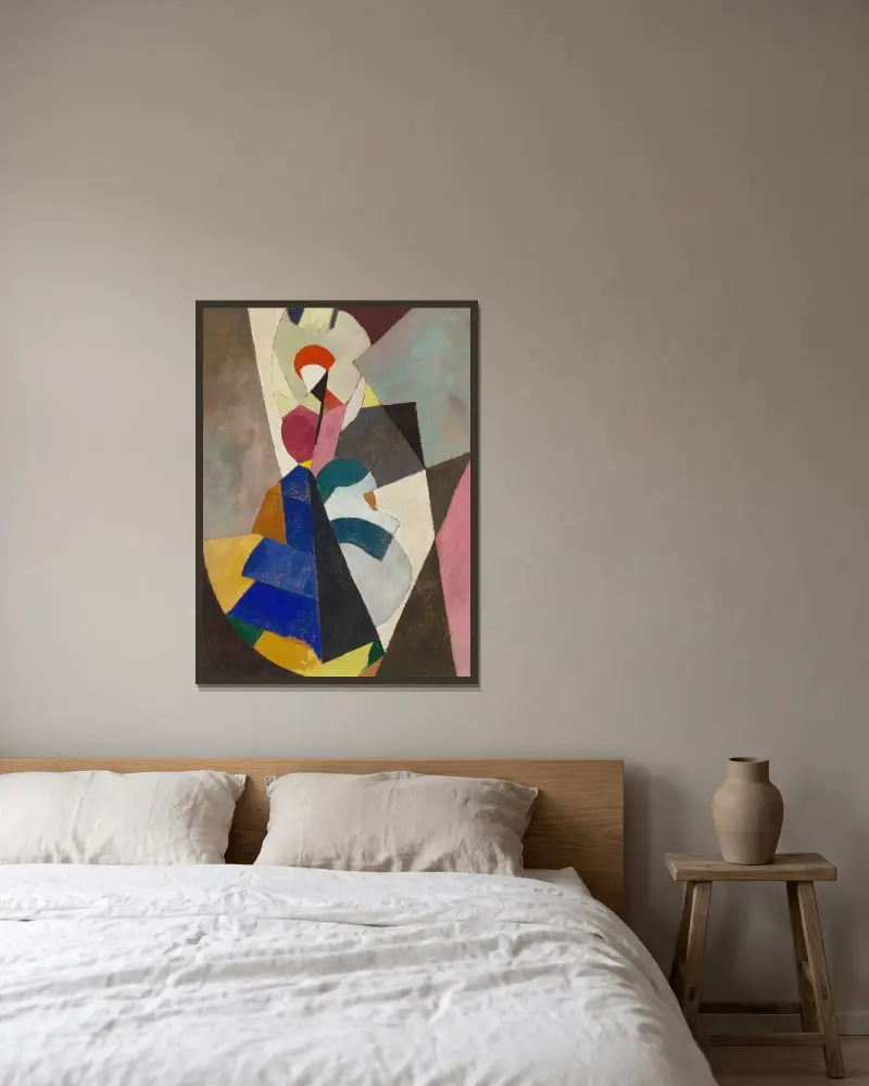 Danseuse av Albert Gleizes inramad på en vägg
