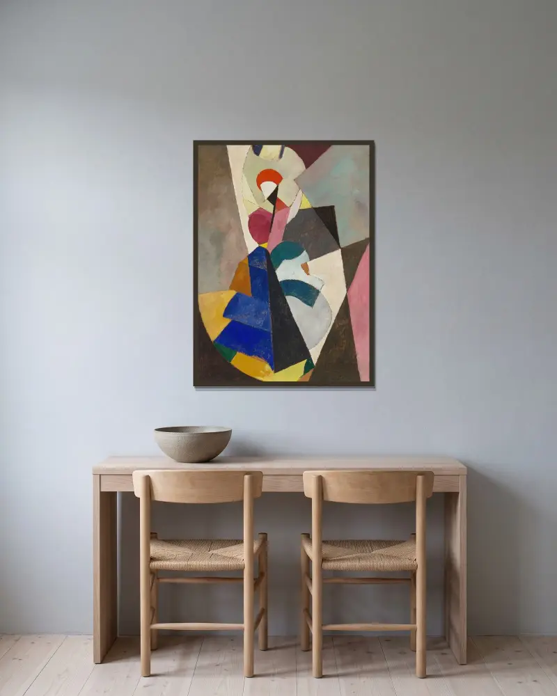 Danseuse av Albert Gleizes inramad på en vägg
