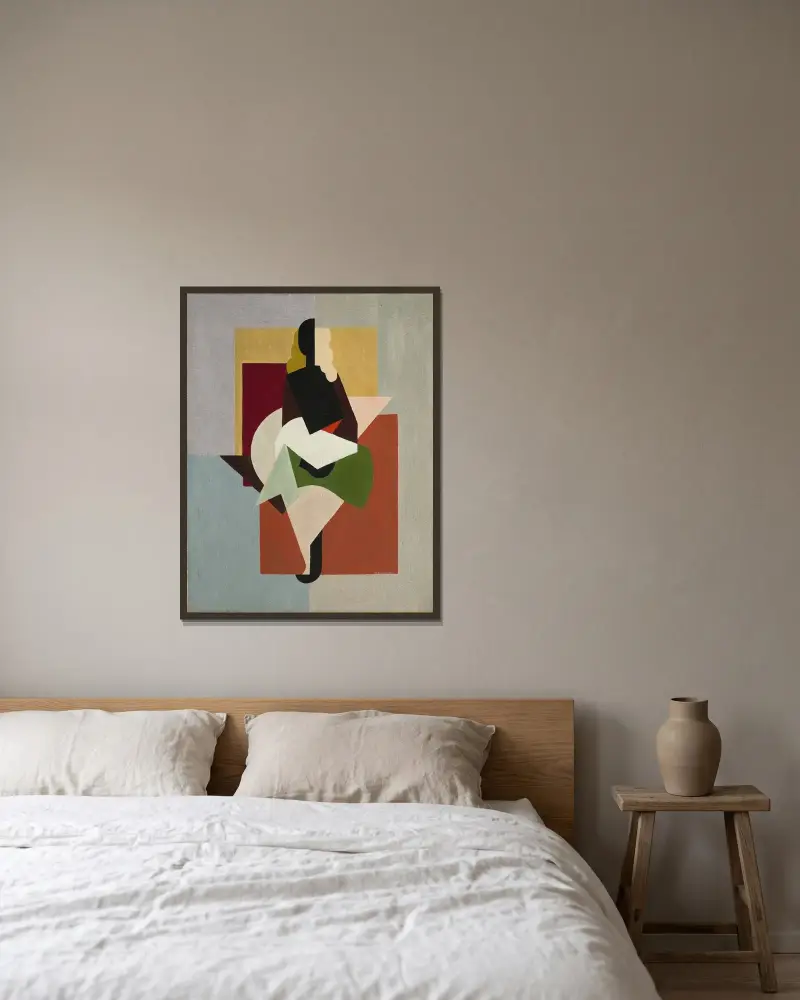 Frau von Albert Gleizes gerahmt an einer Wand