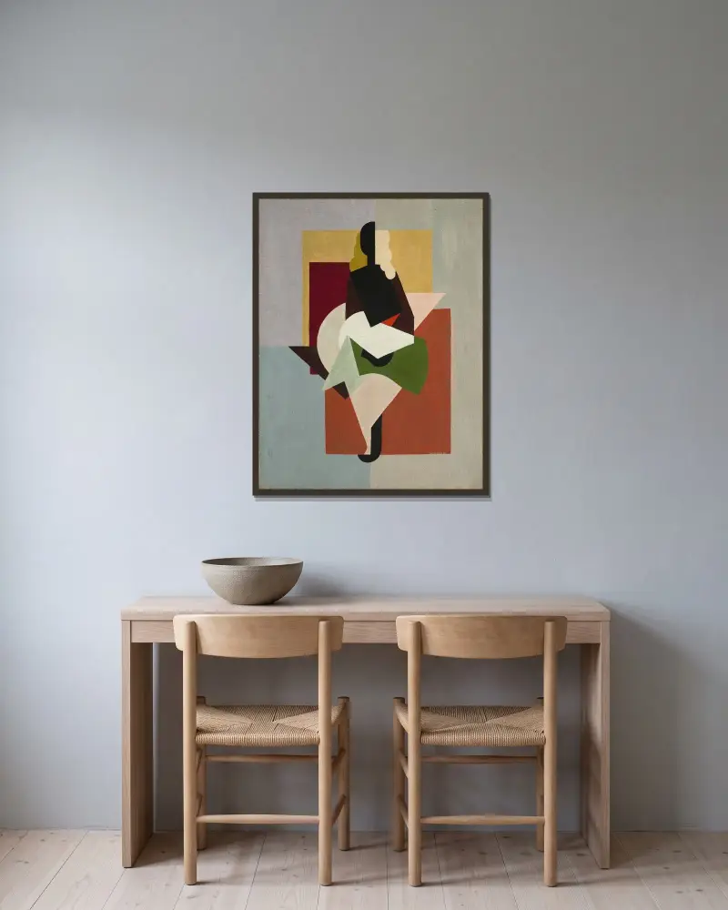 Frau von Albert Gleizes gerahmt an einer Wand