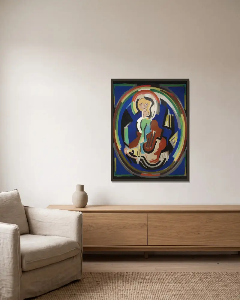 Postava ve slávě, Albert Gleizes v rámu na stěně