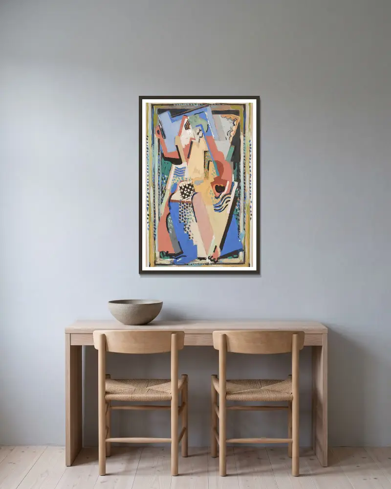 Bez názvu, 1924, Albert Gleizes v rámu na stěně