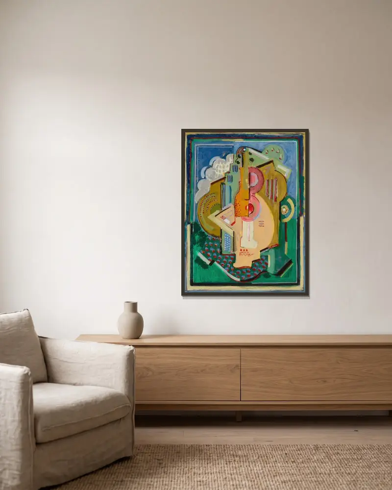 Sans titre av Albert Gleizes inramad på en vägg