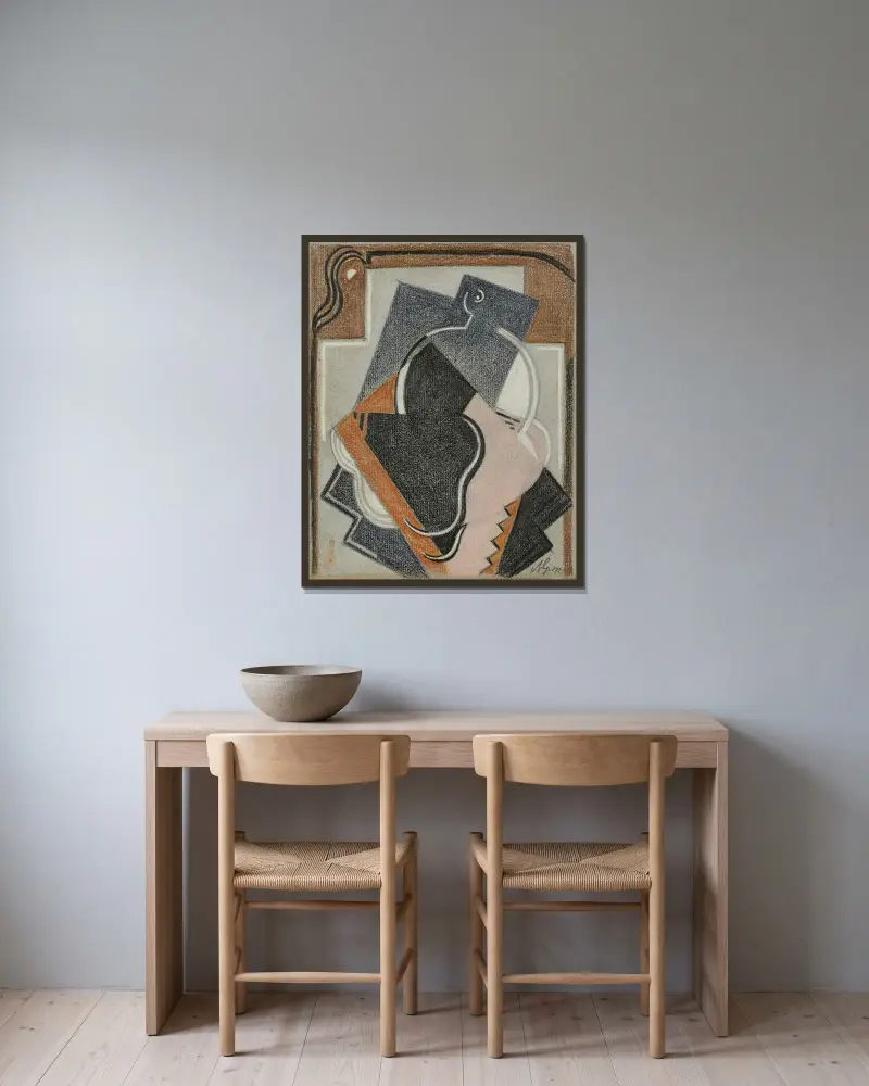 Untitled av Albert Gleizes inramad på en vägg