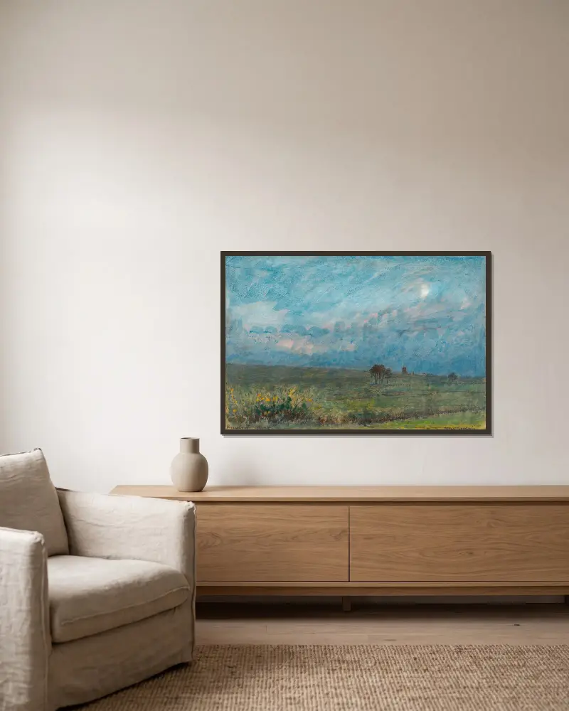 Reculver (Kent) von Albert Goodwin gerahmt an einer Wand
