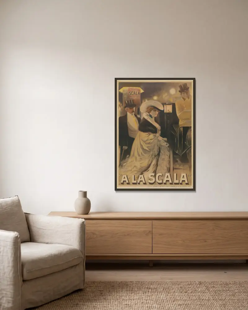 A la Scala, Albert Guillaume w ramie na ścianie
