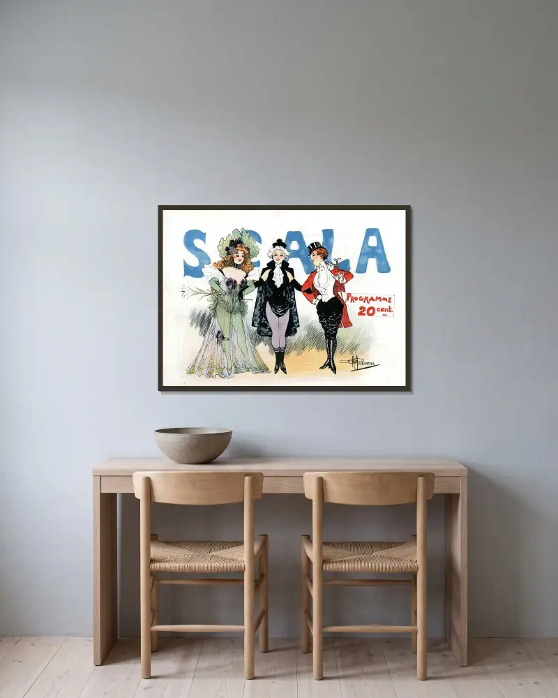 Scala von Albert Guillaume gerahmt an einer Wand