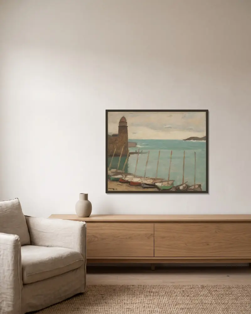 Collioure, Albert Marquet v rámu na stěně
