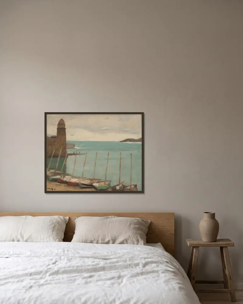 Collioure, Albert Marquet v rámu na stěně