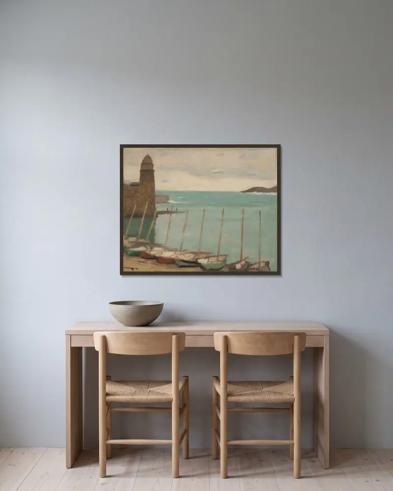 Collioure, Albert Marquet v rámu na stěně