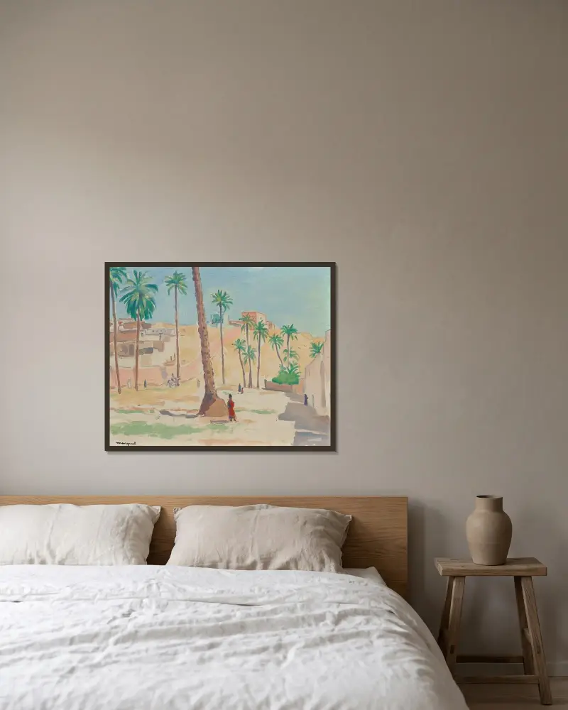 La Place av Albert Marquet inramad på en vägg