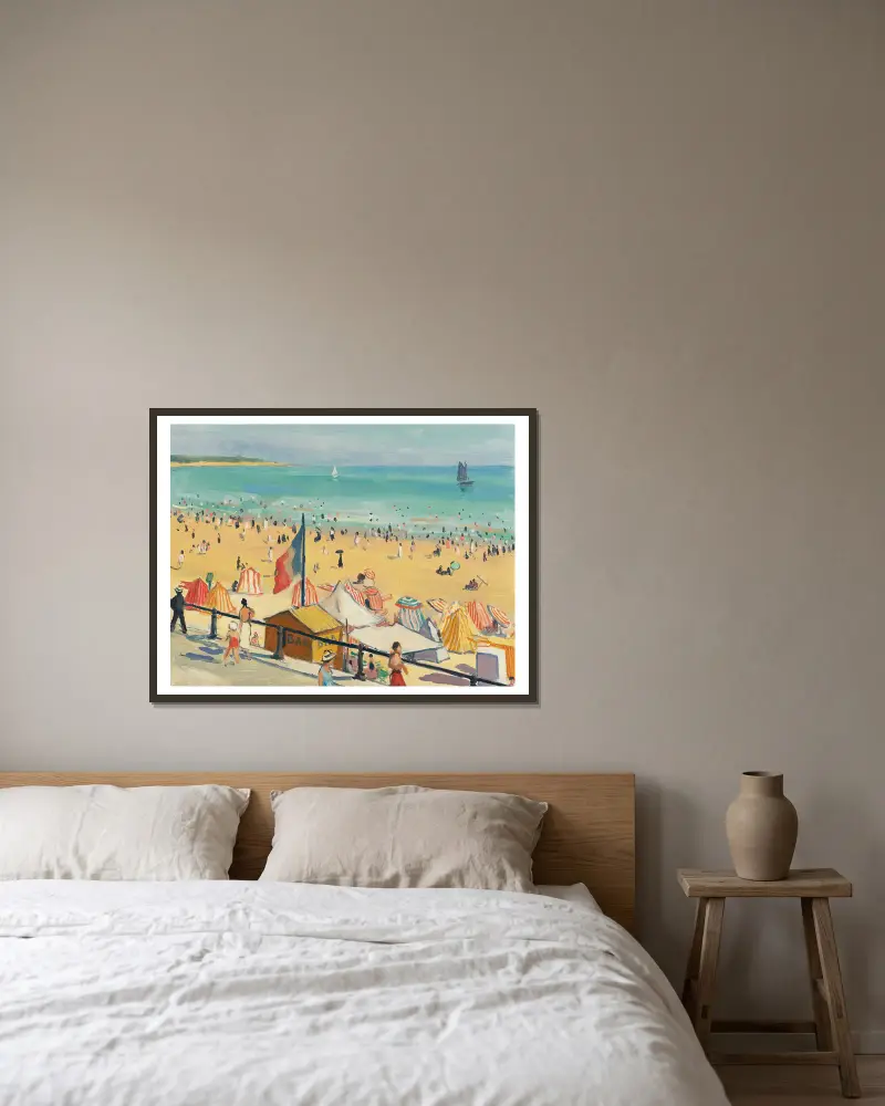 Plaża, Sables-d'Olonne, Albert Marquet w ramie na ścianie