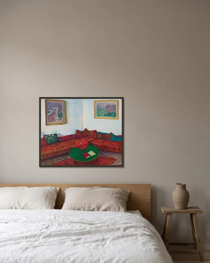 Le Divan von Albert Marquet gerahmt an einer Wand