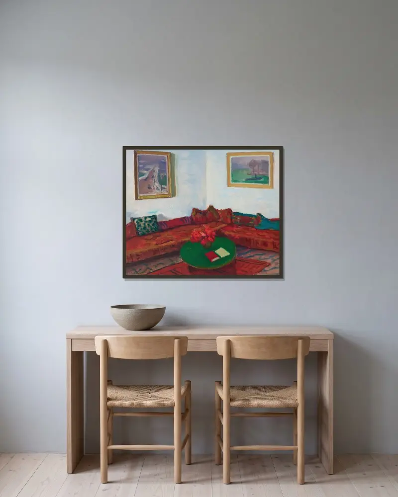 Le Divan von Albert Marquet gerahmt an einer Wand