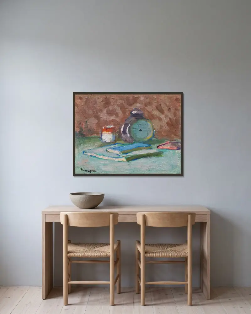 Le Réveil av Albert Marquet inramad på en vägg