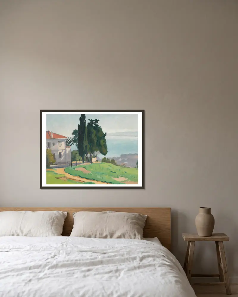 Ścieżka, Laperlier w Algierze, Albert Marquet w ramie na ścianie