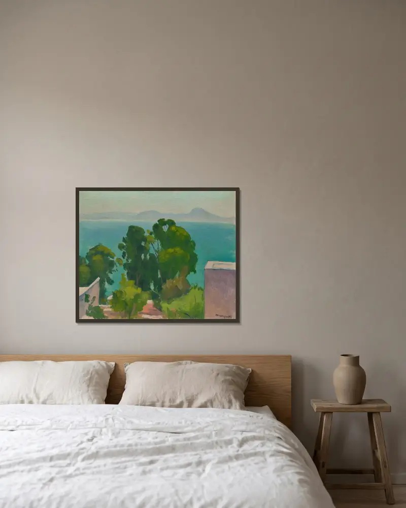 Les Eucalyptus, Albert Marquet v rámu na stěně