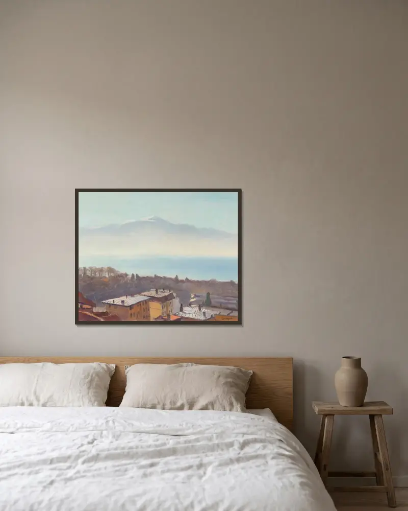 Les toits d’Ouchy et le Léman av Albert Marquet inramad på en vägg
