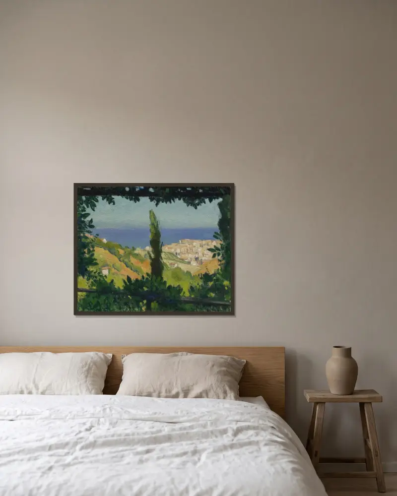 L’Été, Alger av Albert Marquet inramad på en vägg