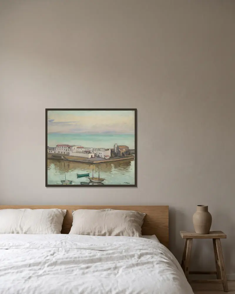 Die Admiralitätsinsel von Albert Marquet gerahmt an einer Wand